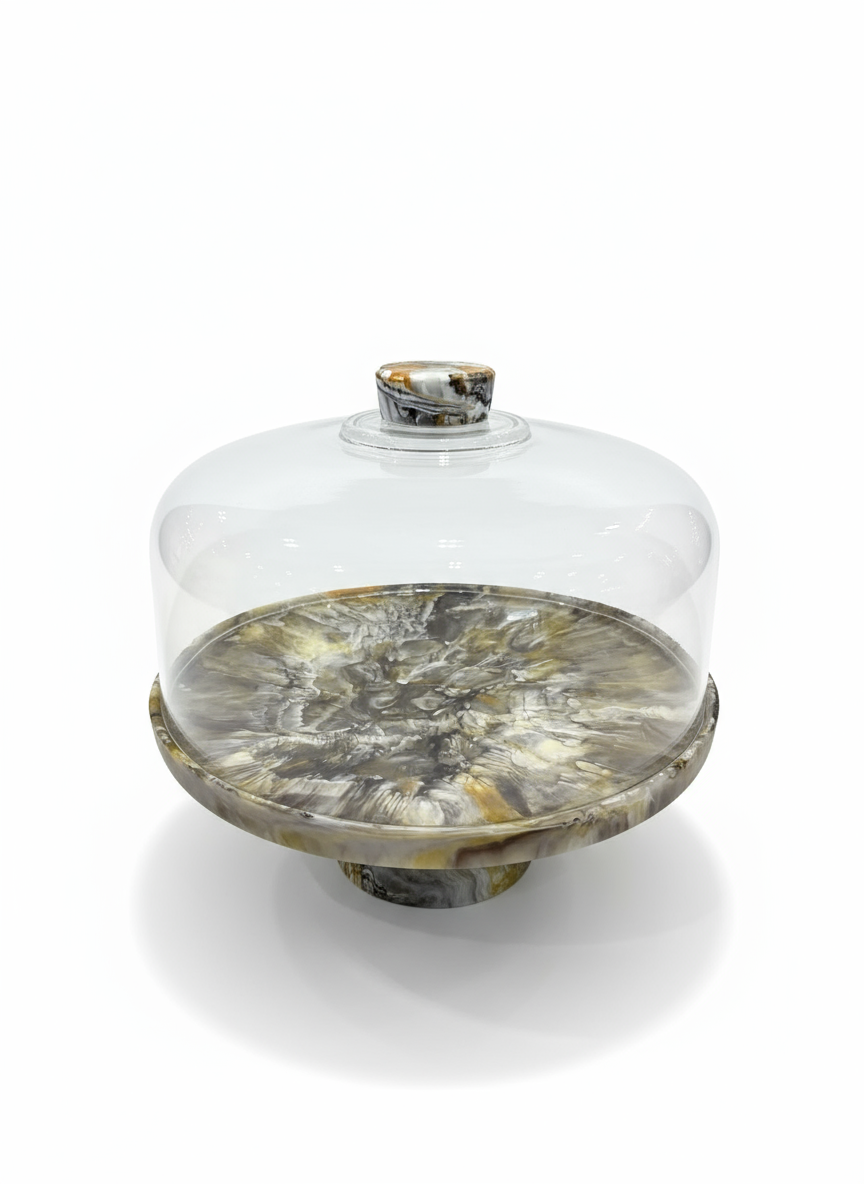 Footed Cake Plate Dome