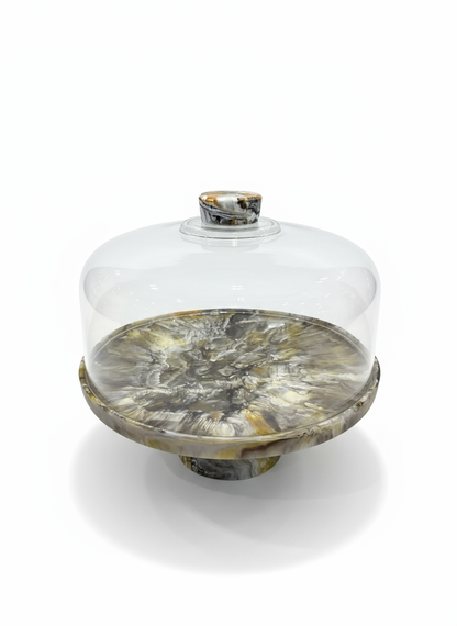 Footed Cake Plate Dome