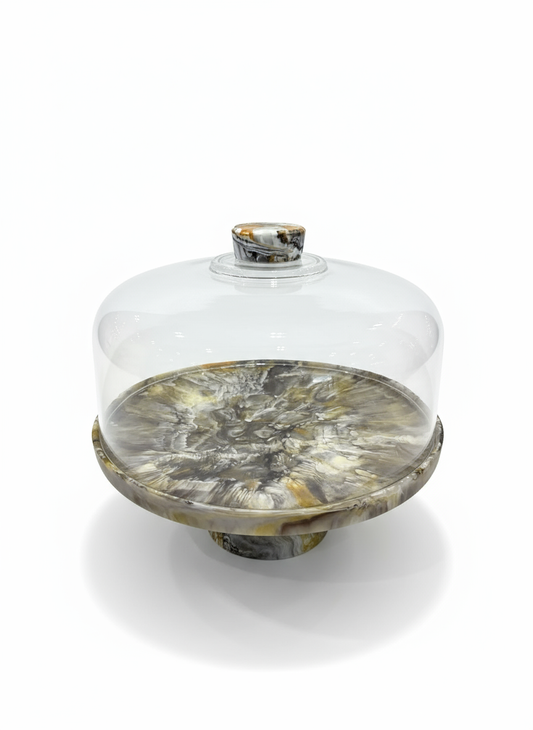 Footed Cake Plate Dome
