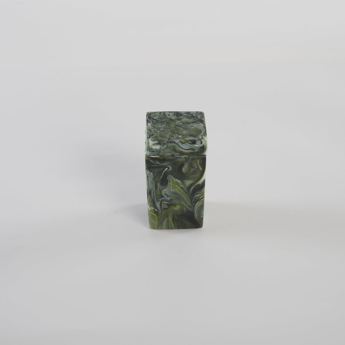 Bathroom Small Square Lidded Box