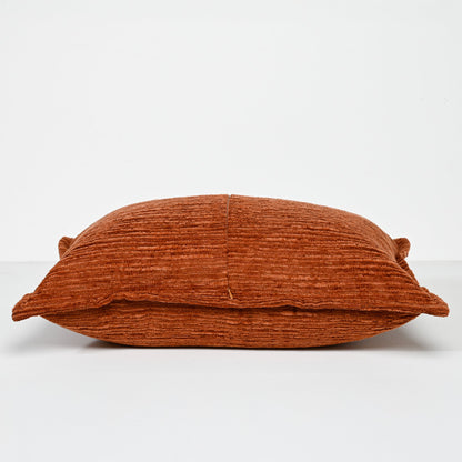 RUST TEXTURED CUT VELVET