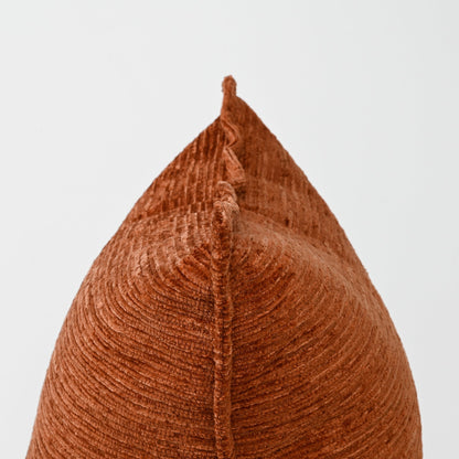 RUST TEXTURED CUT VELVET