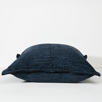 NAVY TEXTURED CUT VELVET