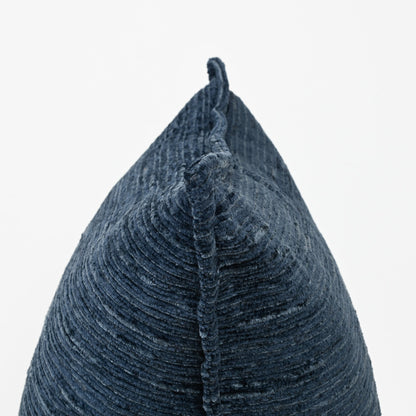 NAVY TEXTURED CUT VELVET