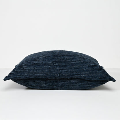 NAVY TEXTURED CUT VELVET