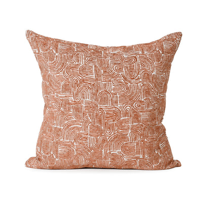BURNT ORANGE ON OAT ABSTRACT
