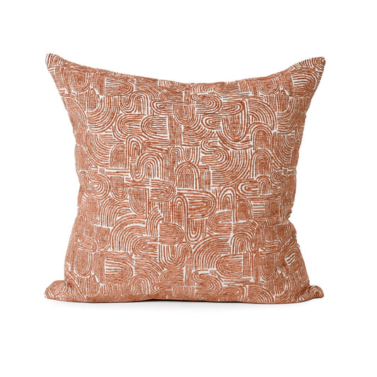 BURNT ORANGE ON OAT ABSTRACT