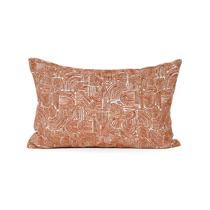 BURNT ORANGE ON OAT ABSTRACT