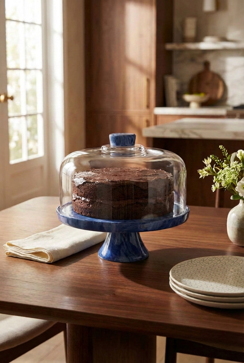 Footed Cake Plate Dome
