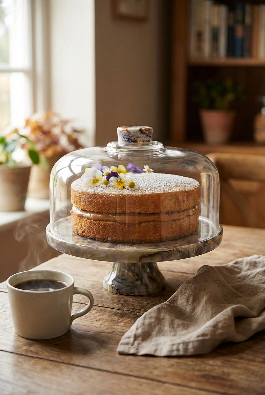 Footed Cake Plate Dome